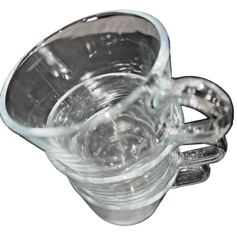 3 Ikea Clear Glass Mug New